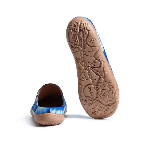 UIN Men's Mules Comfort Shoes Casual slipper (INDIGO WAVES MALAGA) - Picture 6 of 10